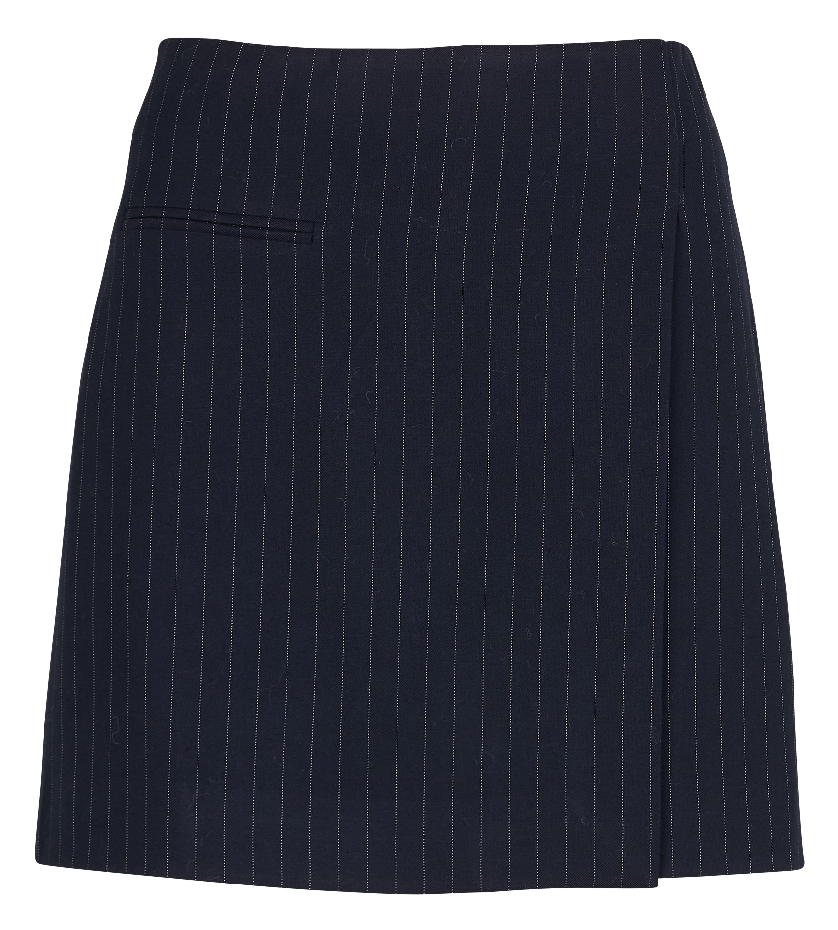 AUDREY - Mini-jupe structurée rayée | Bleu