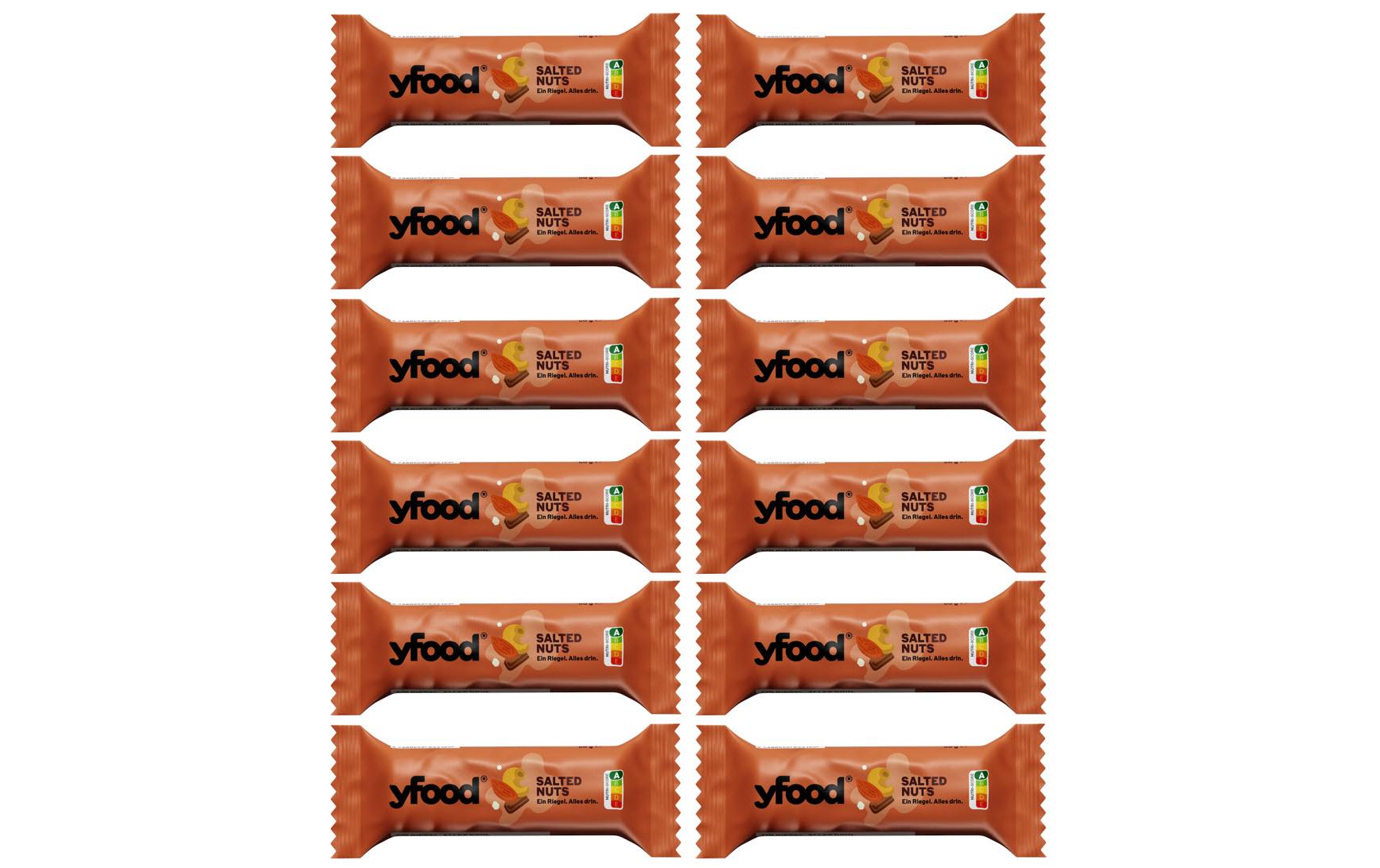 Riegel Salted Nuts 12 x 60 gHigh-Protein Riegel ohne Zuckerzusatz