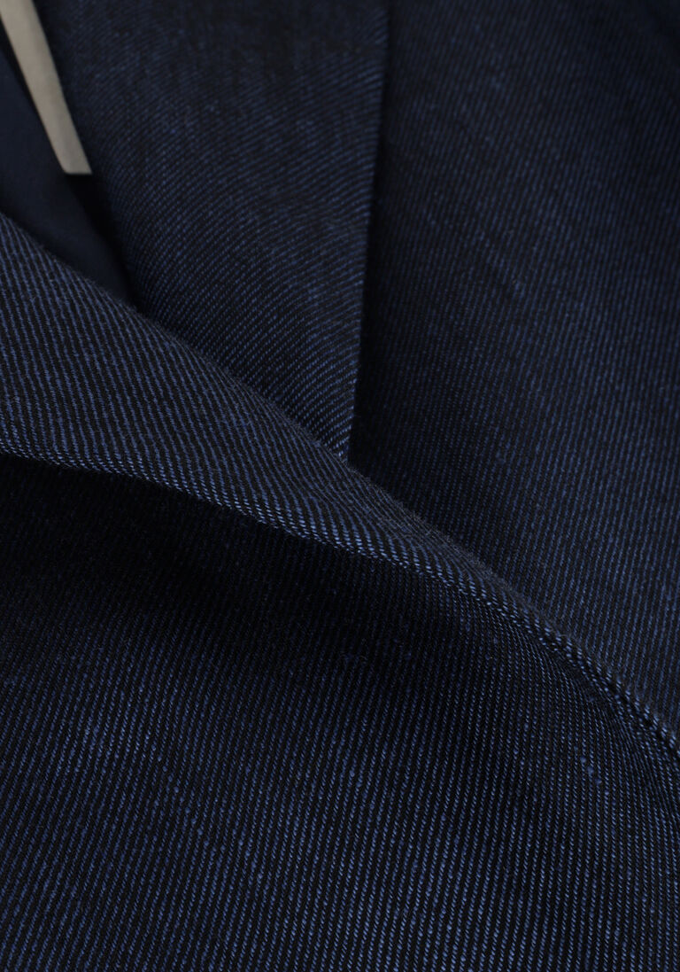 SUMMUM donkerblauwe summum blazer blazer linen blend