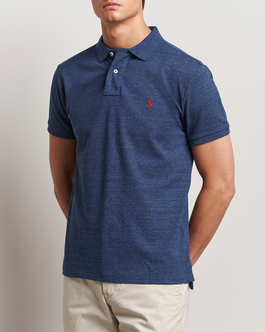 Polo Ralph Lauren Custom Slim Fit Polo Classic Royal Heather