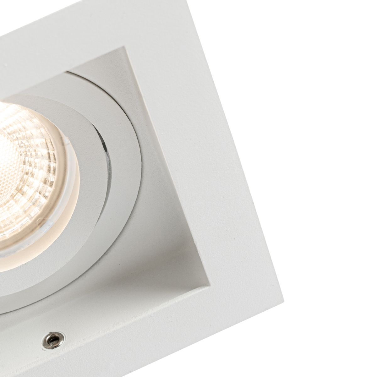Set van 6 Moderne inbouwspot wit verstelbaar - Carree