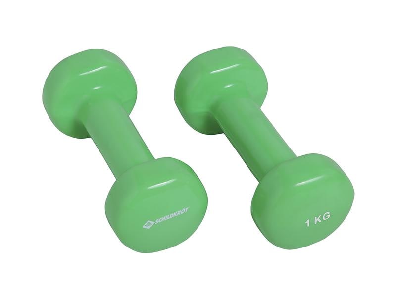 Schildkröt Fitness Kurzhantel-Set Vinyl 1.0 kg 2 Stück à 1.0 kg, grün