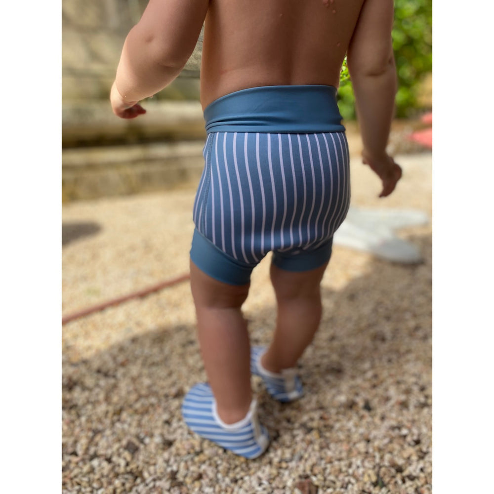 Køb Vanilla COPENHAGEN Blue Shadow Striped Blebadebukser Neoprene