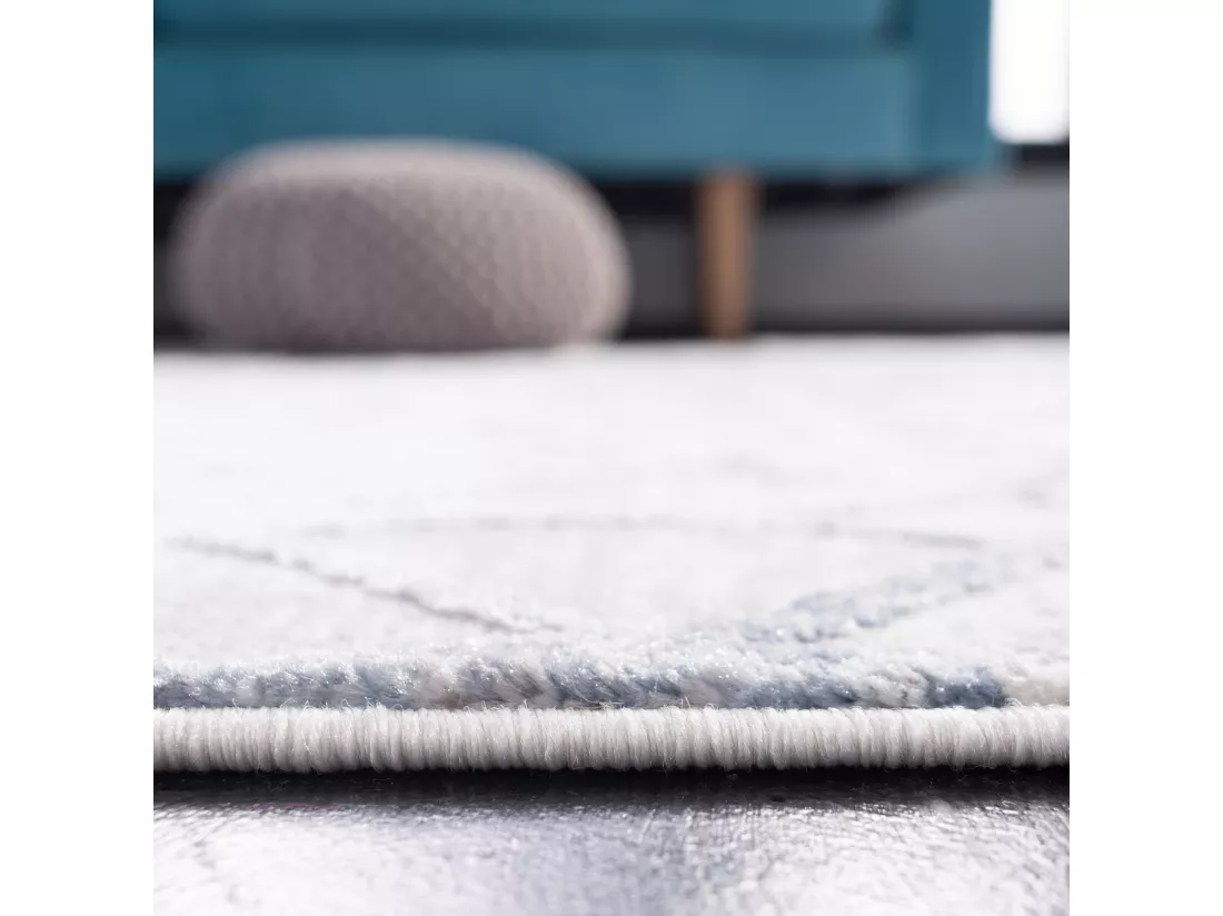Tapis Grey & Blue 91 X 91 cm - Elsie