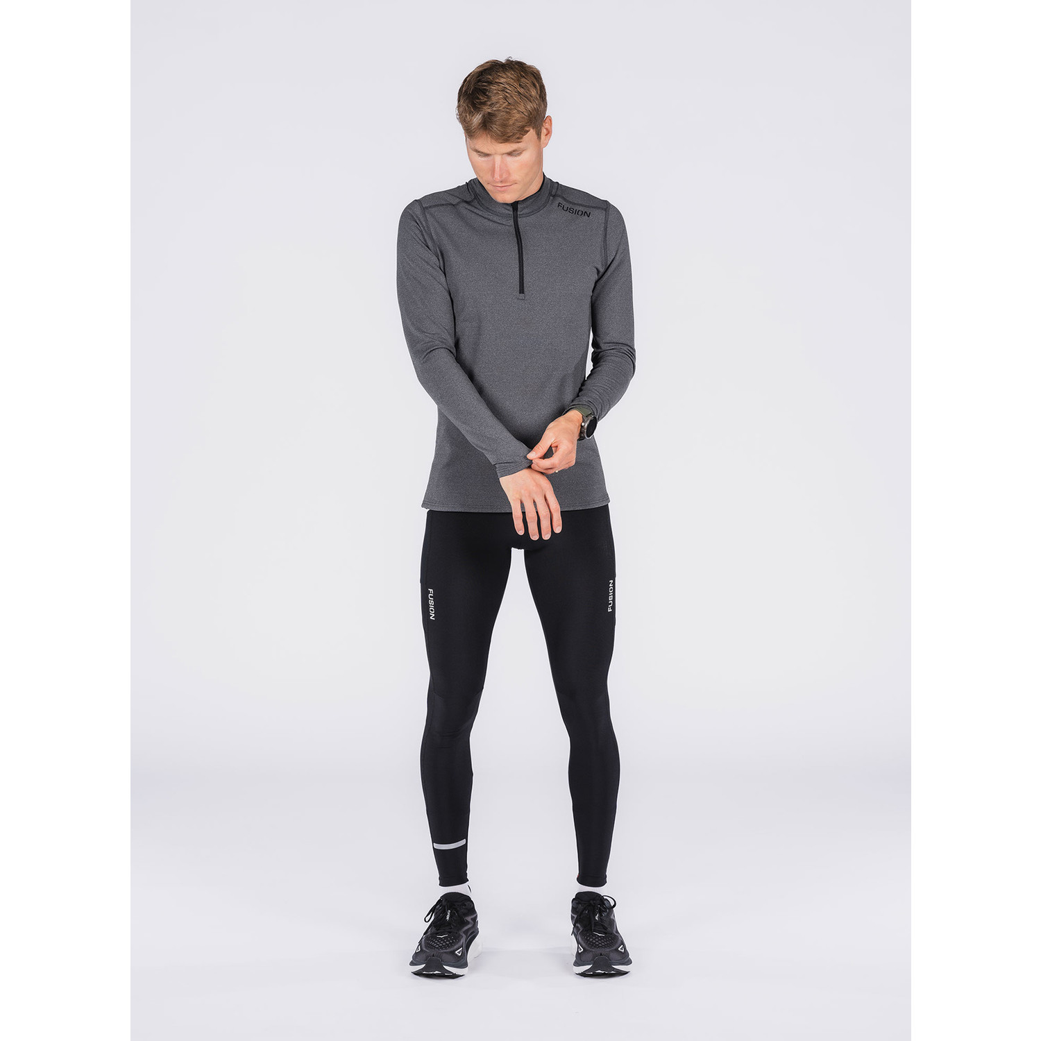 Fusion C3 Longsleeve Zip Neck Heren