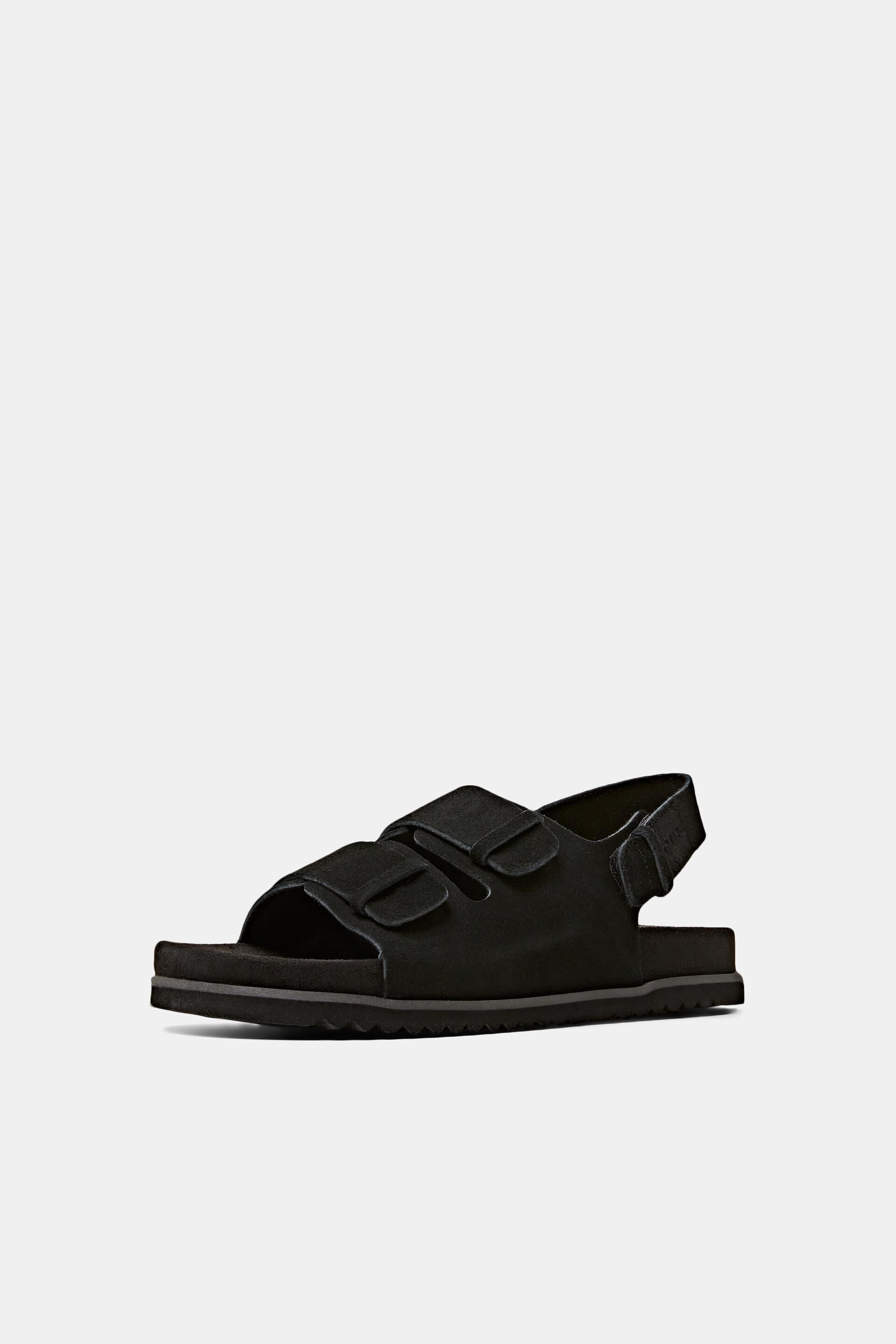 Sandales en cuir suédé