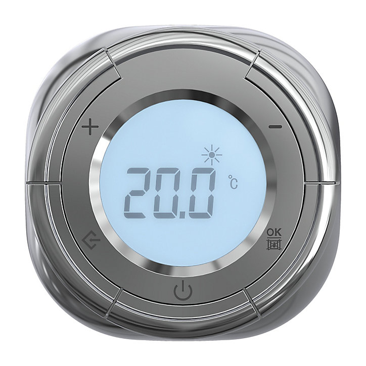 Sèche-serviettes électrique à inertie fluide GoodHome Hyana Argent 350W