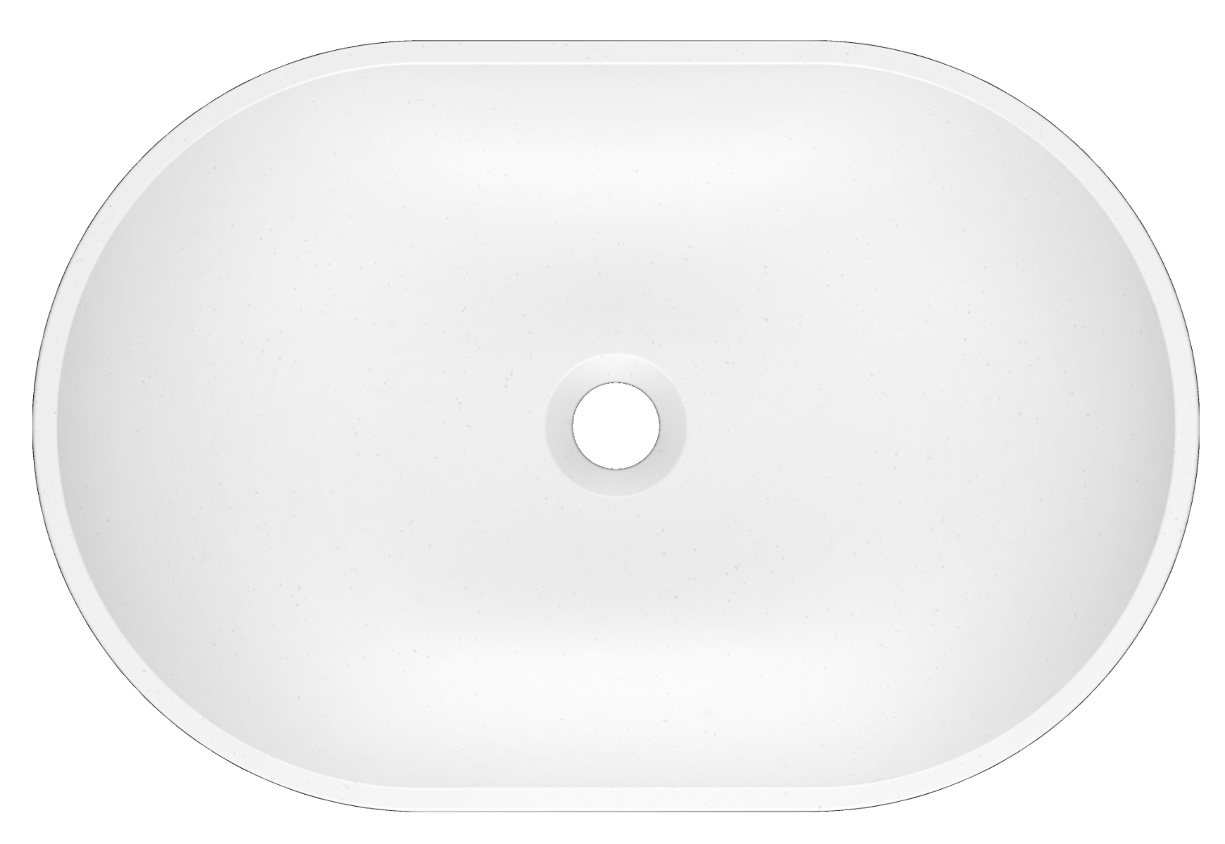 Kerra Olib wastafel 60x40x14.5cm wit