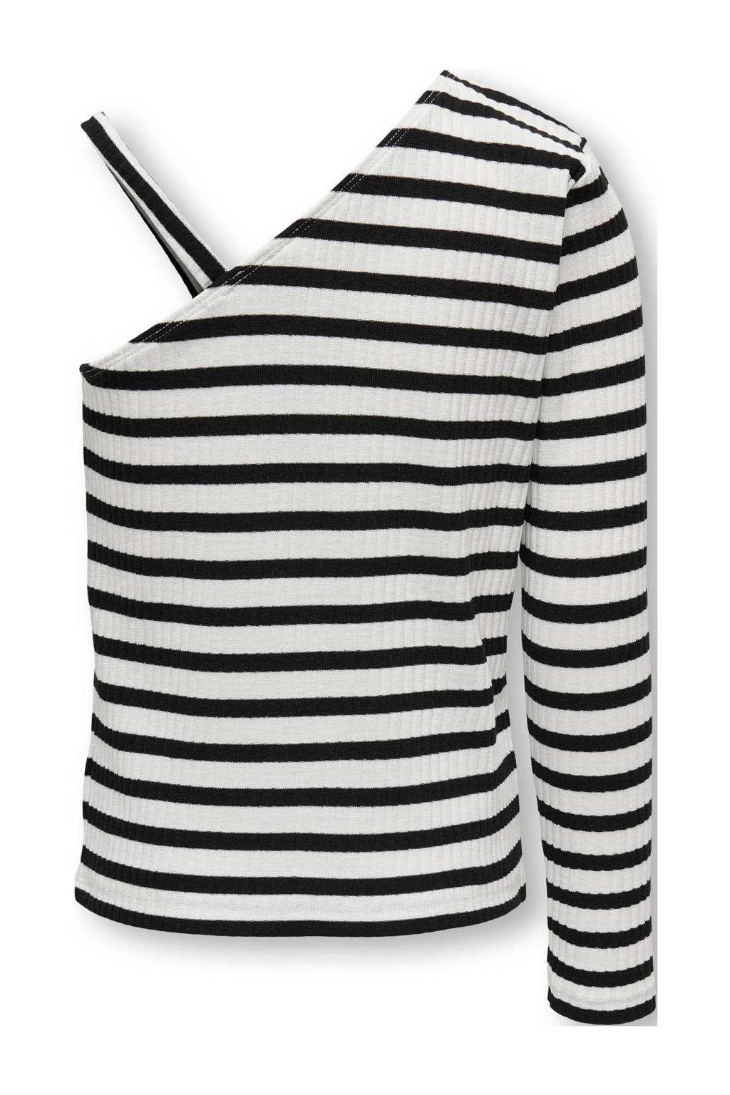 ONLY gestreeptetop KOGNELLA zwart/wit