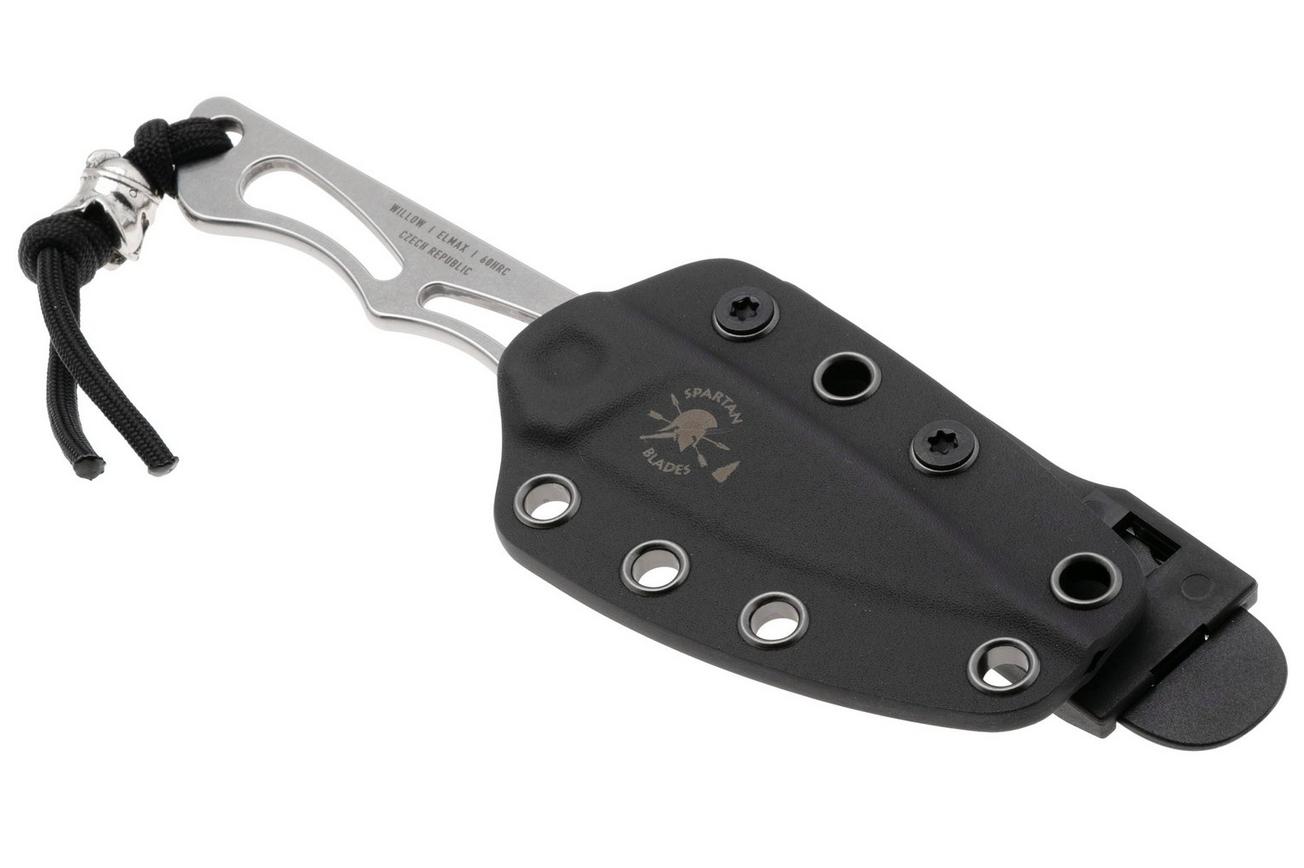 Spartan Blades Willow SBEU1SWKYBK Stonewashed Elmax, vaststaand mes