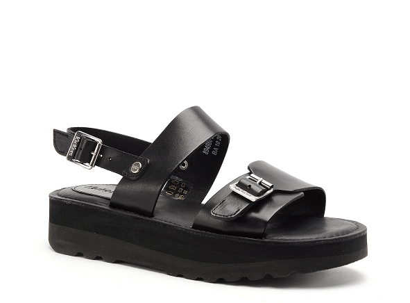 Kickers nu pieds plats femme kick highlight noir