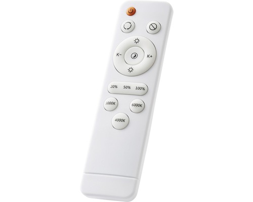 LED plafondlamp CCT dimbaar 60W 4800 lm 3000-6500 K Ø 49 cm Slimline wit/zwart + afstandsbediening