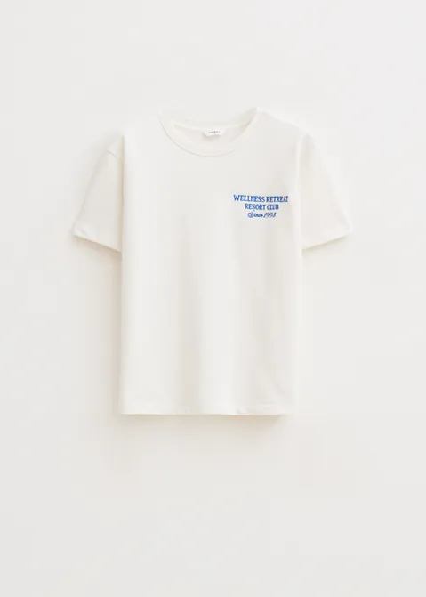 T-shirt met print los angeles off-white (WIT.O)