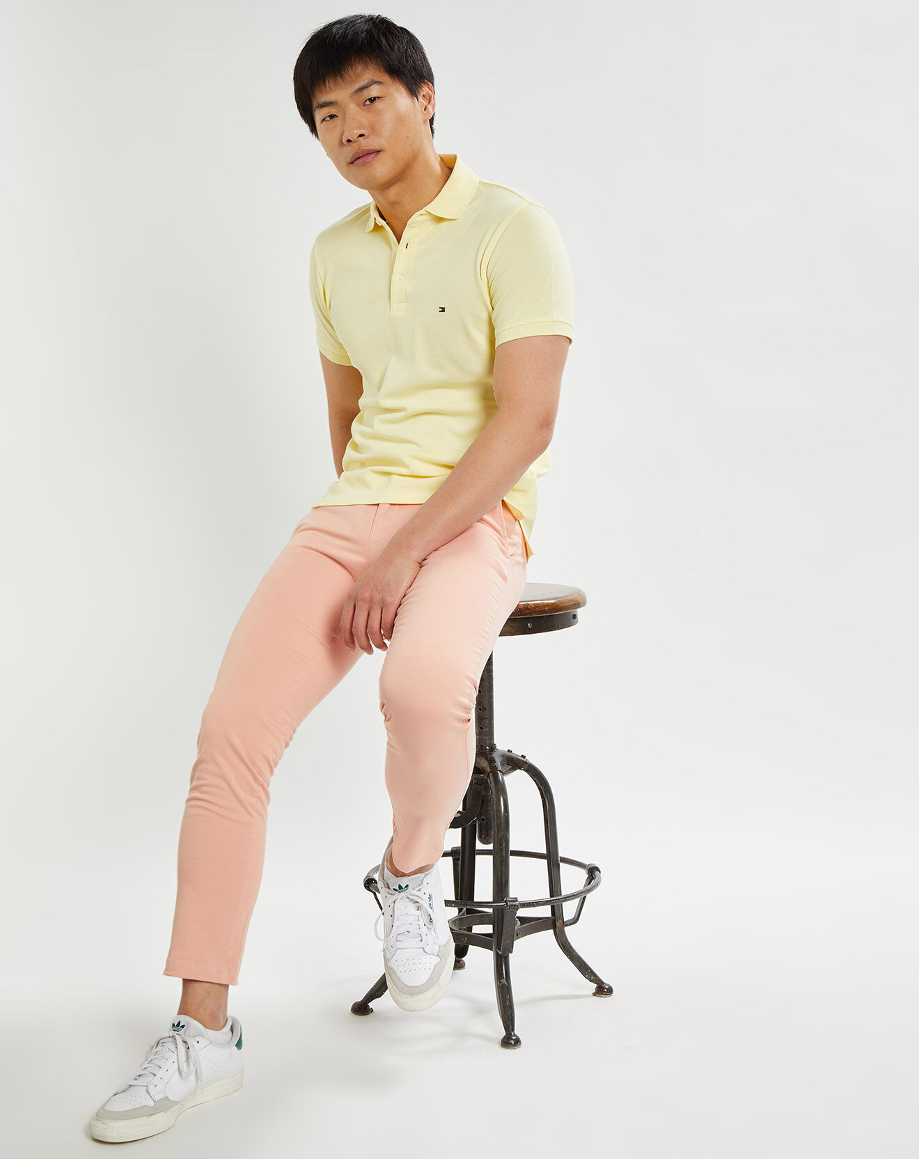 Tommy Hilfiger Polo slim 1985 jaune pâle