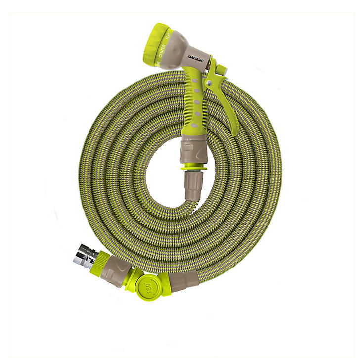 Tuyau d'arrosage extensible et rétractable L.5 m/15 m