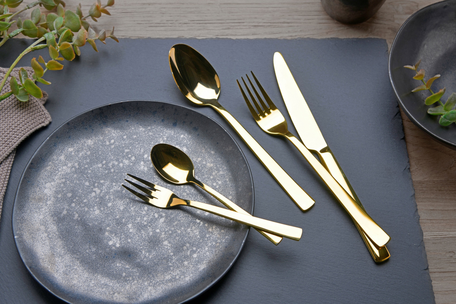 casaNOVA Besteck-Set LIMA 30-teilig goldfarbig