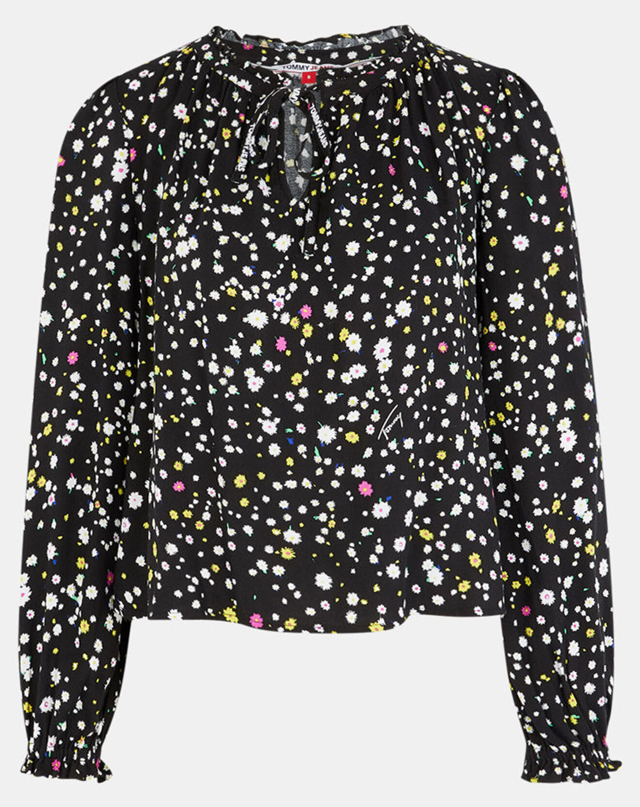 Tommy Jeans Blouse Fluide imprimée noir/multicolore