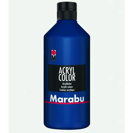Marabu Acryl Color, Dunkelblau 053, 500 ml