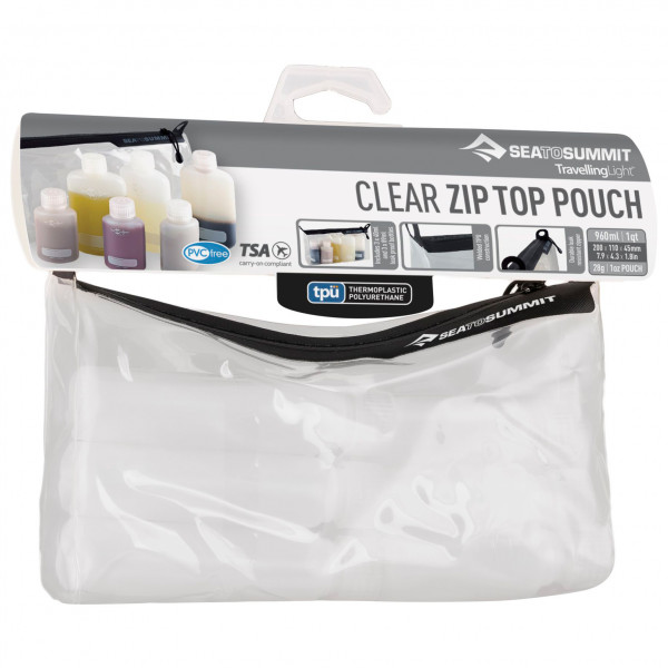 Sea to Summit - TPU Clear Ziptop Pouch - Trousse de toilette