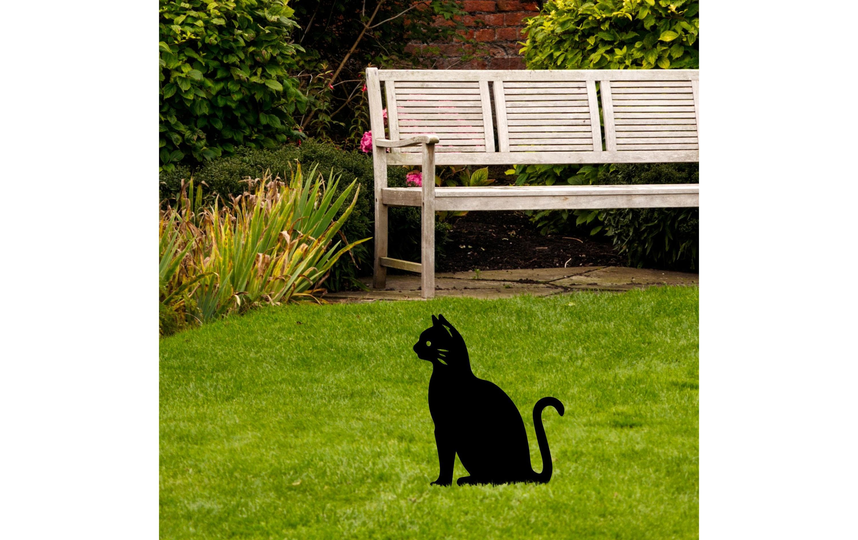Gartenstecker Katze 38 x 20 cmGartendekoration