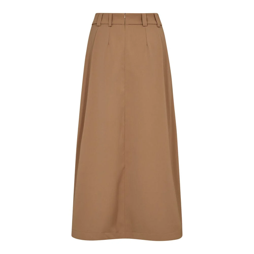 Co´Couture Anyacc Pleat Skirt 34178 16 khaki