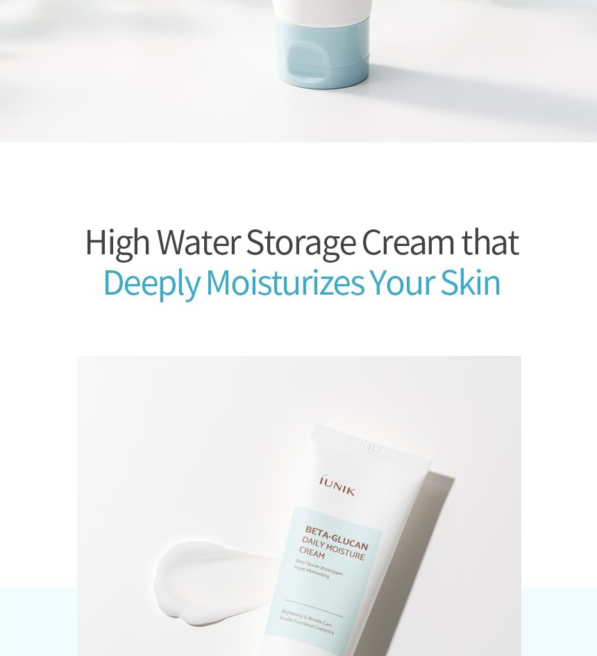 iUNIK - Beta-Glucan Dagelijkse Vochtinbrengende Crème 60ml