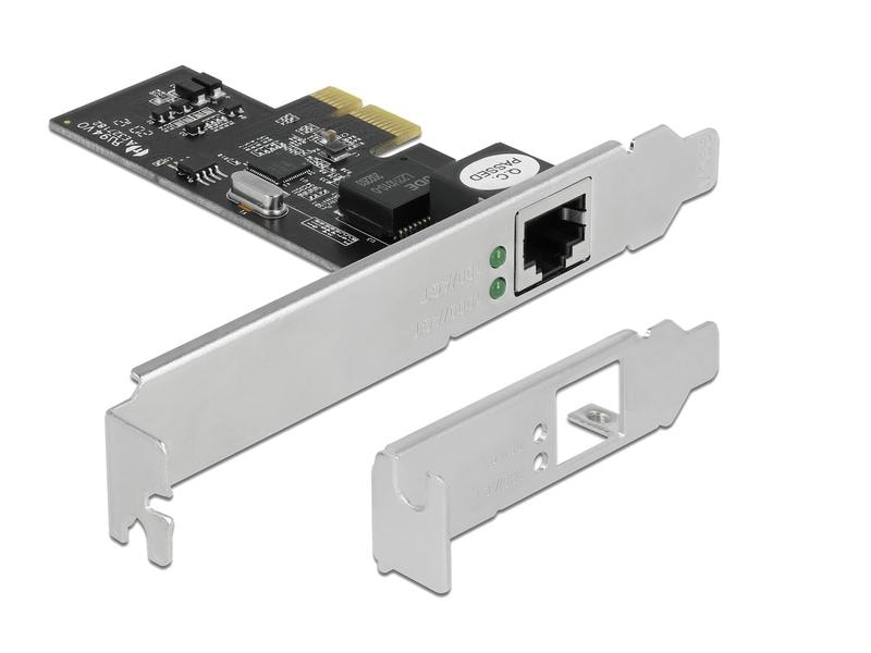 Delock Netzwerkkarte 1x 2.5 Gbps RJ-45 PCI-Express x1 PCI Express x1 Karte auf 1x RJ45 2.5 Gigabit LAN i225
