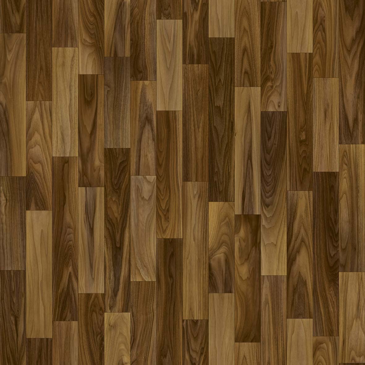 PVC vloer per meter, walnoot donkerbruine CV bekleding met schuimrug, 200 cm breed (per meter verkocht)