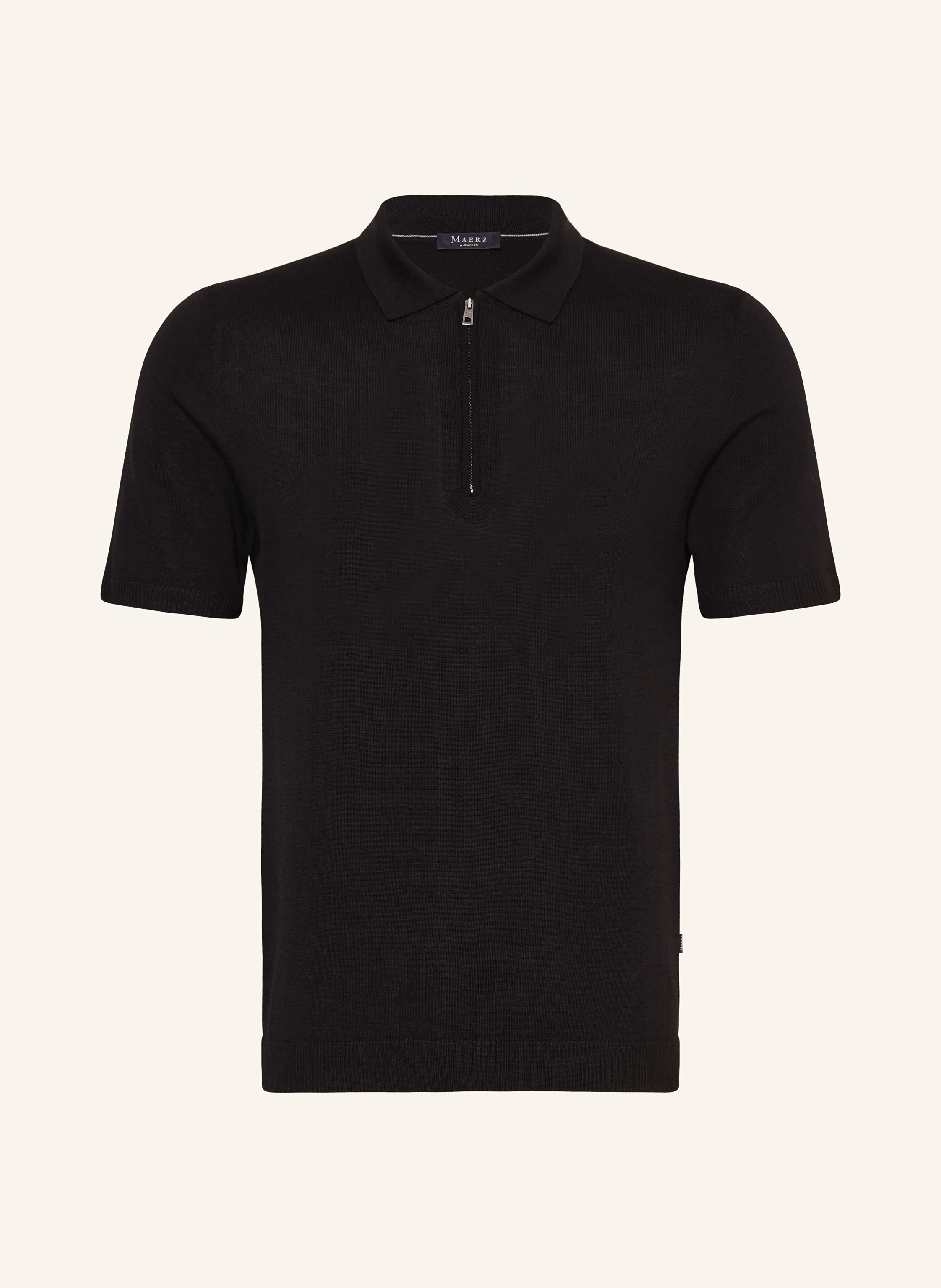 MAERZ MUENCHEN Strick-Poloshirt aus Merinowolle