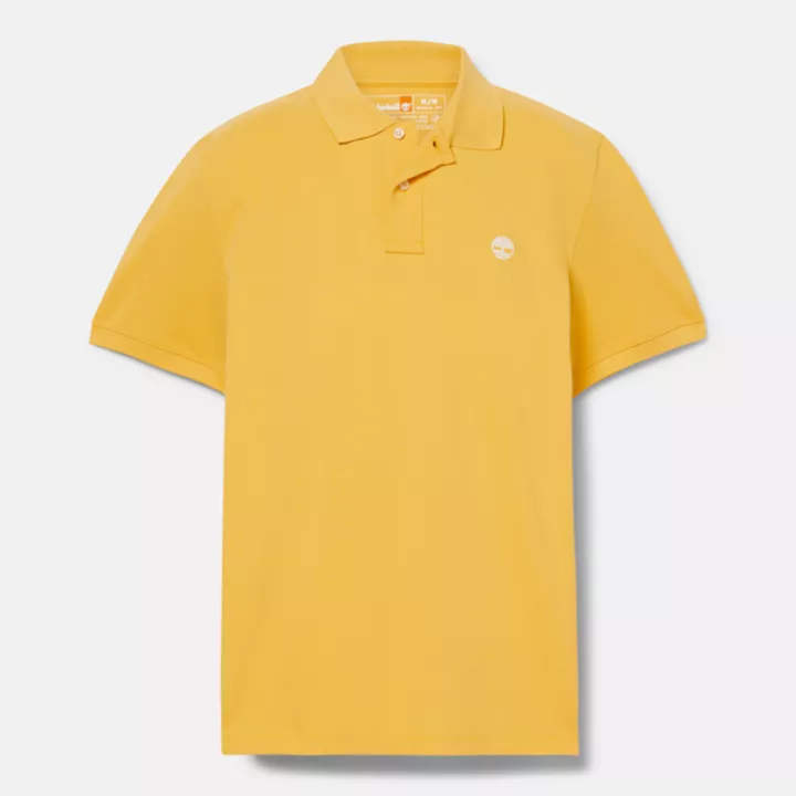 Polo Millers River en piqué pour homme jaune clair