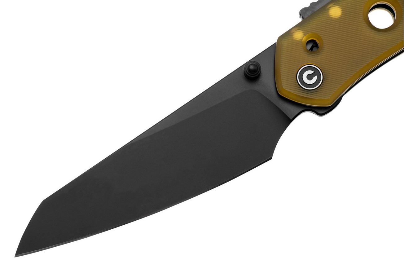 Civivi Vision FG C22036-6 Black Nitro-V, Bead Blasted Ultem, zakmes, Snecx Tan design