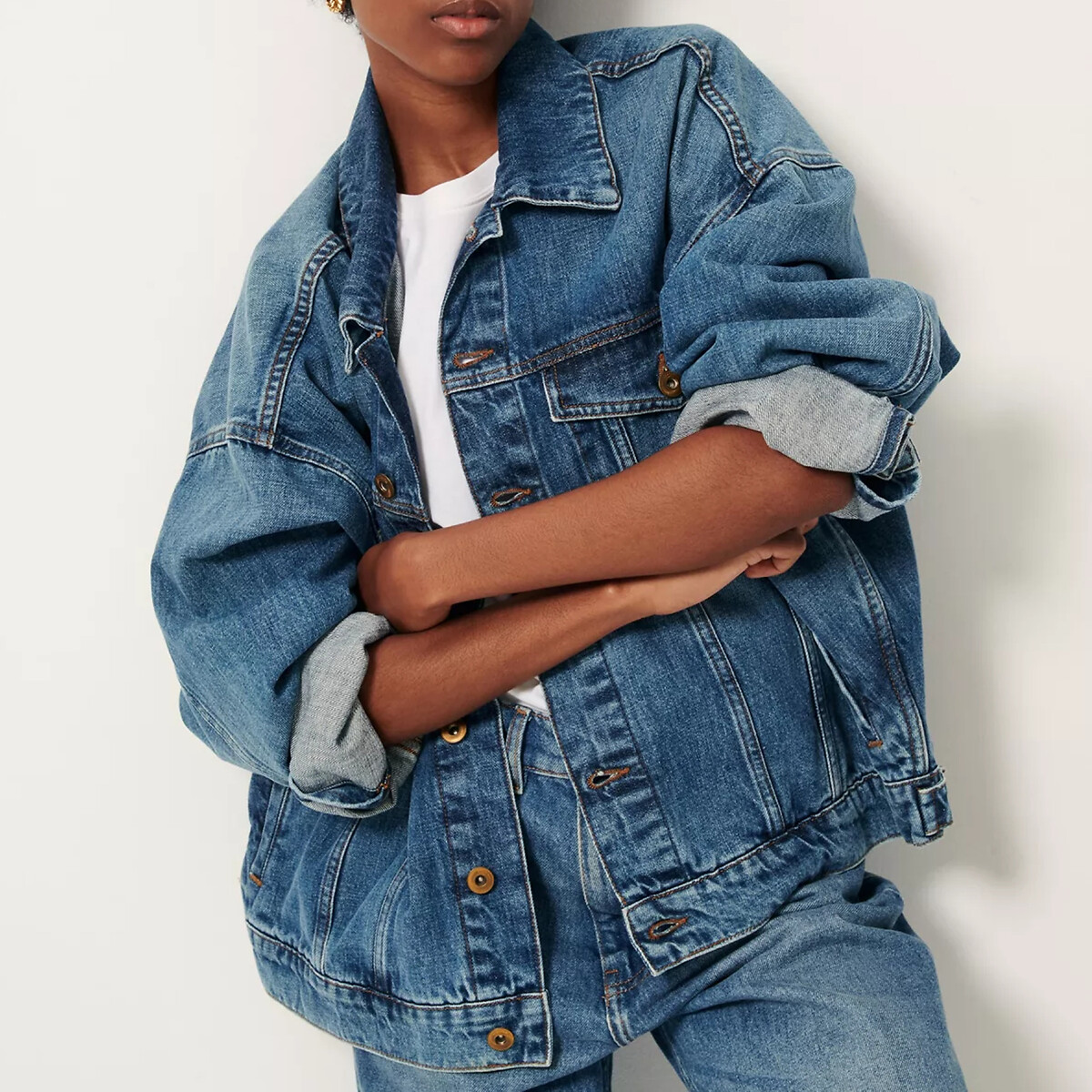 SESSUN<br>Colete jeans oversized, COSTELLO