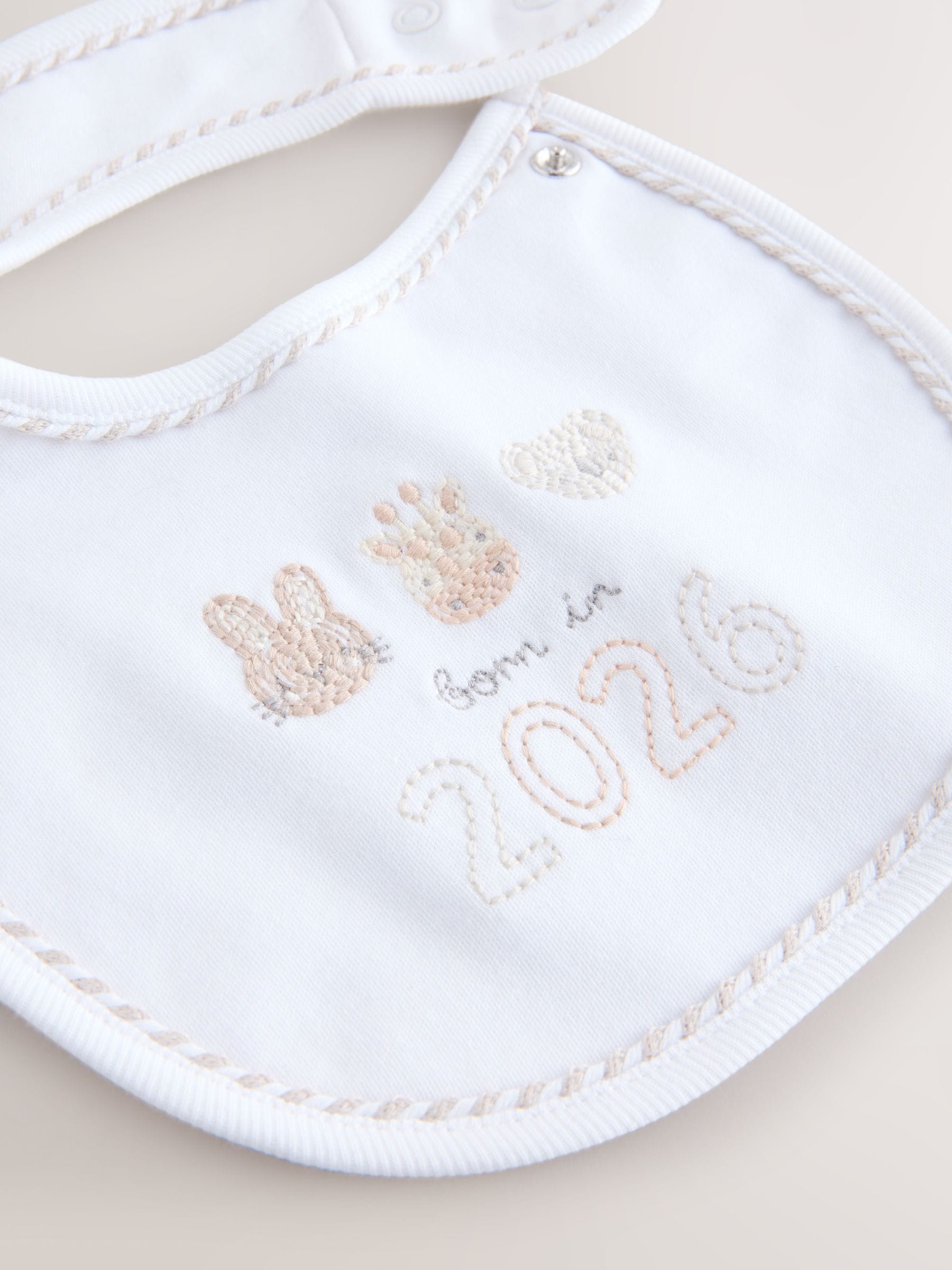 Wit - Baby pyjama en muts set (0-12mnd)