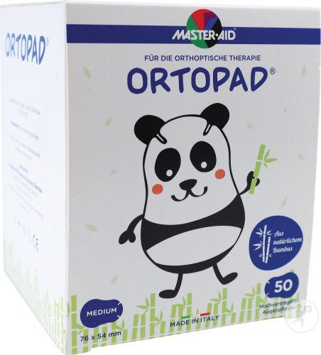 Ortopad Blanc Medium Compresse Oculaire 50 Pièces (70022)