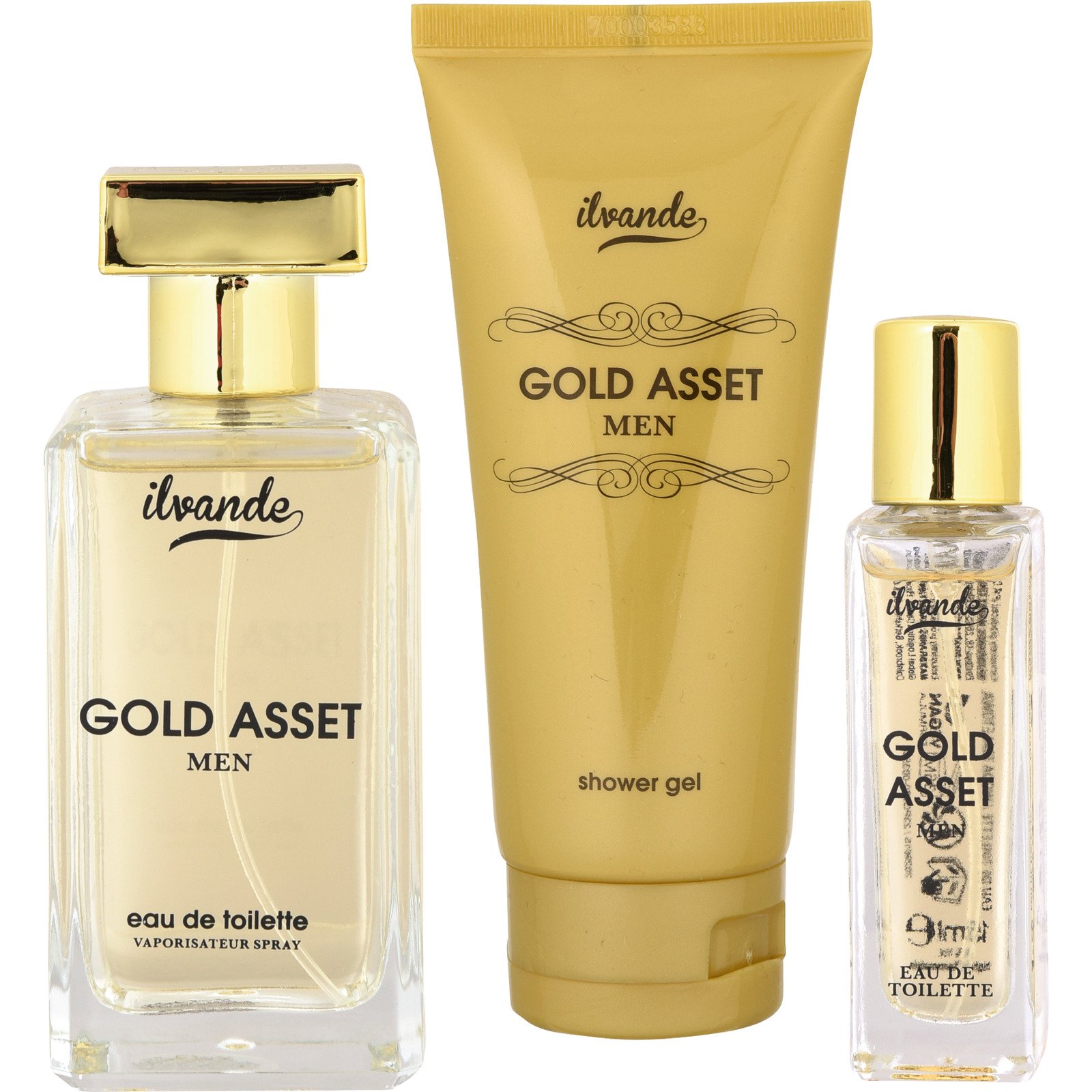 Ilvande Gold Asset Homme Duftset, 3-teilig