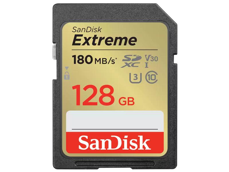 SanDisk SDXC-Karte Extreme 128 GB Professionelle SDXC-Speicherkarte mit 128 GB