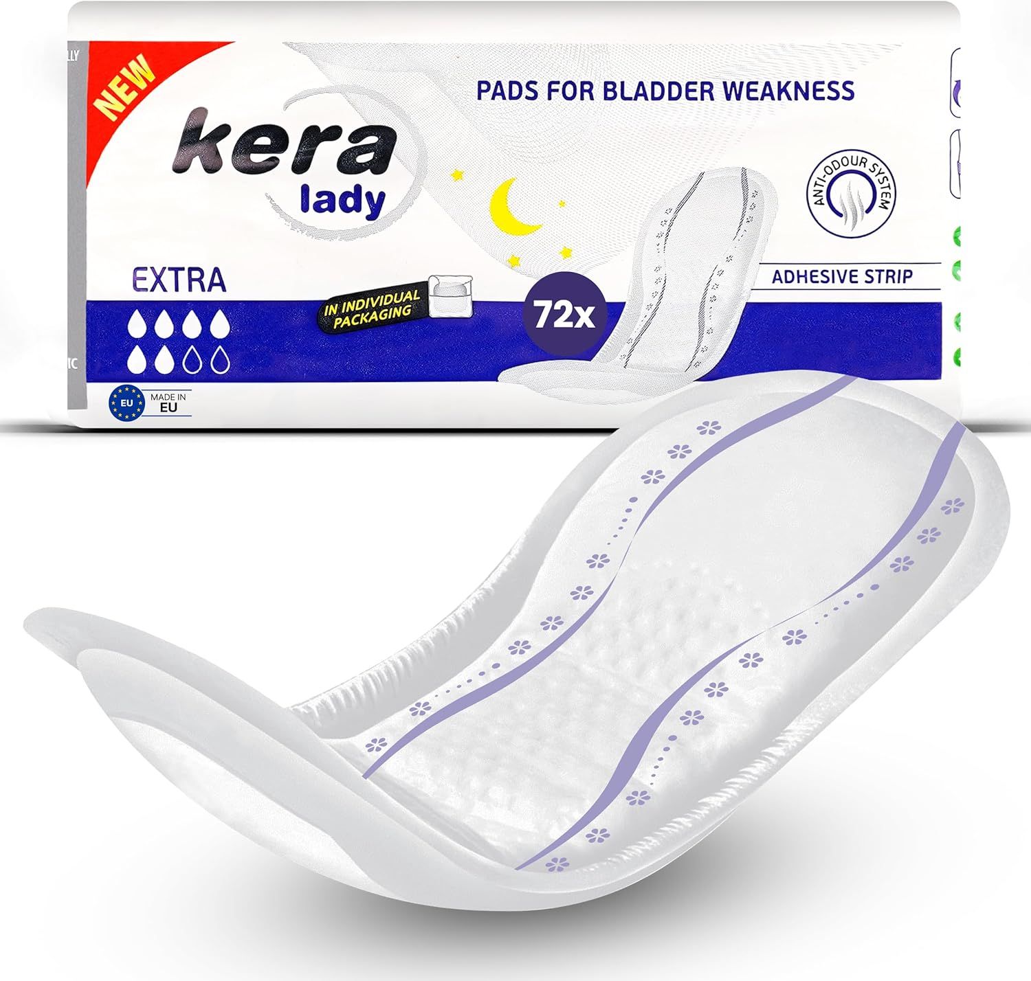 KERA® Lady Maxi Inkontinenzeinlagen für Damen diskrete Hygieneeinlagen für den Tag