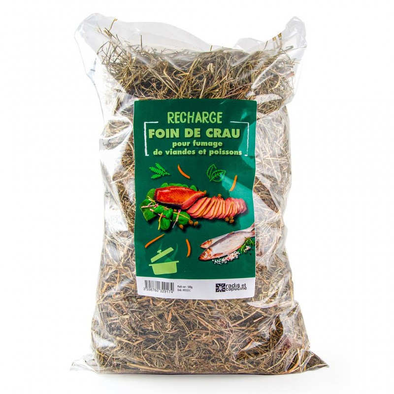 Foin de Crau AOP bio pour fumage (cuisine au foin)