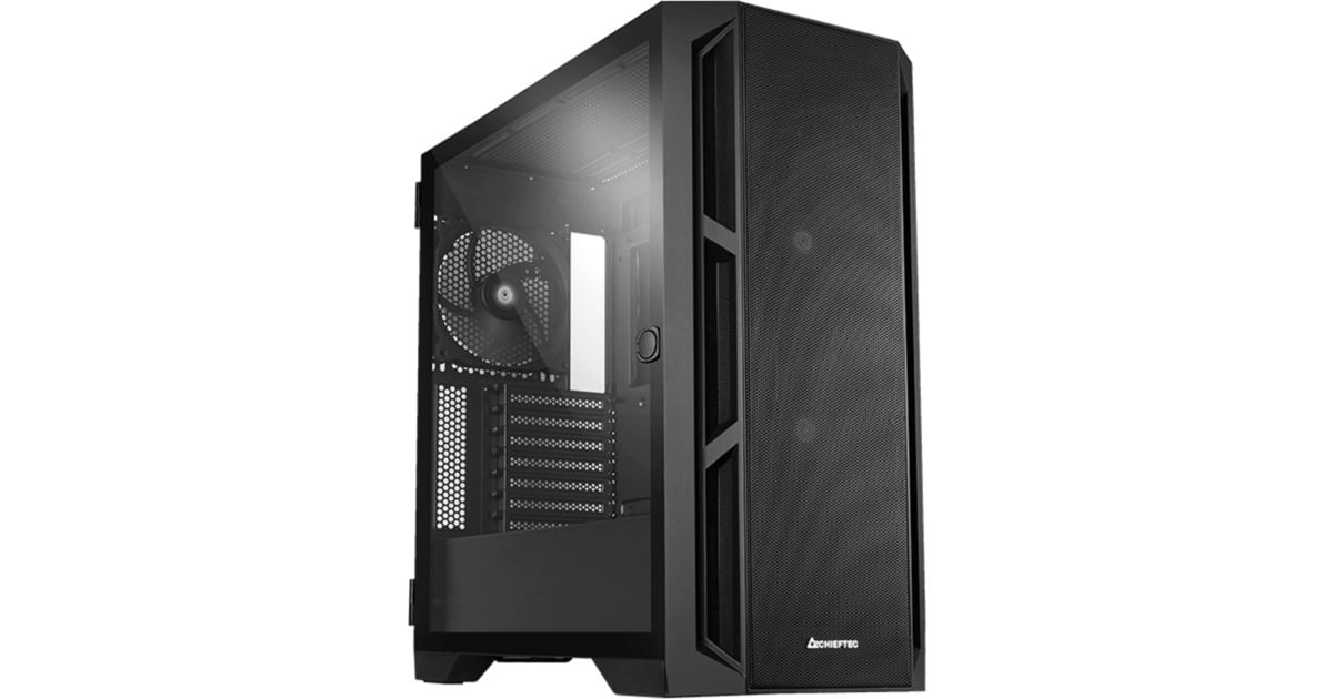 ChieftecAPEX AIR midi tower behuizing  (Zwart | 2x USB-A | 1x USB-C | RGB | Tempered Glass)