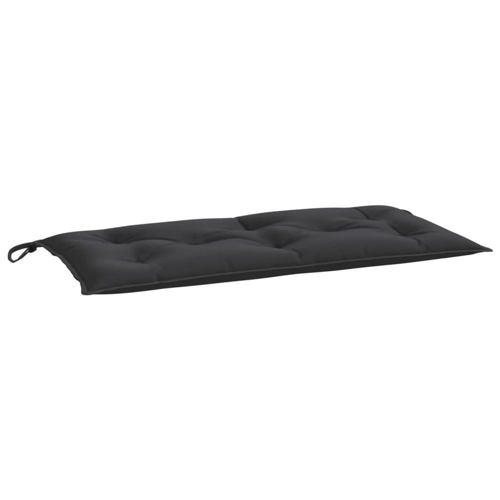 Coussins de banc de jardin 2 pcs noir 100x50x7 cm tissu oxford