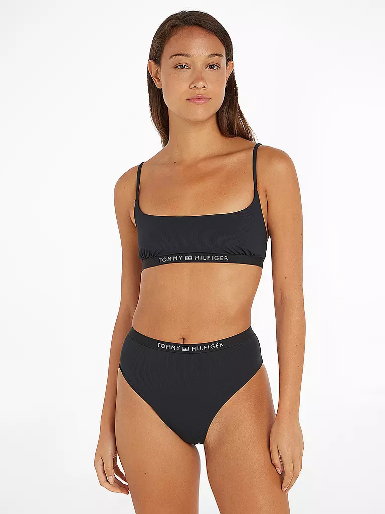 TOMMY HILFIGER Bikini Top schwarz