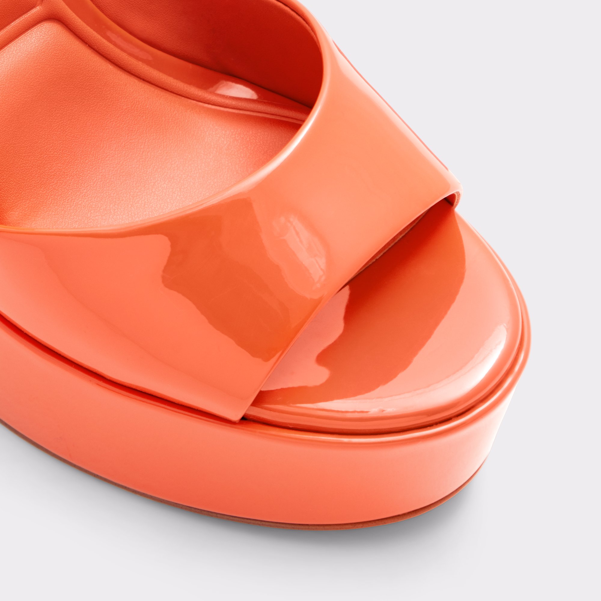 Nissa Bright Orange Women Platform sandals