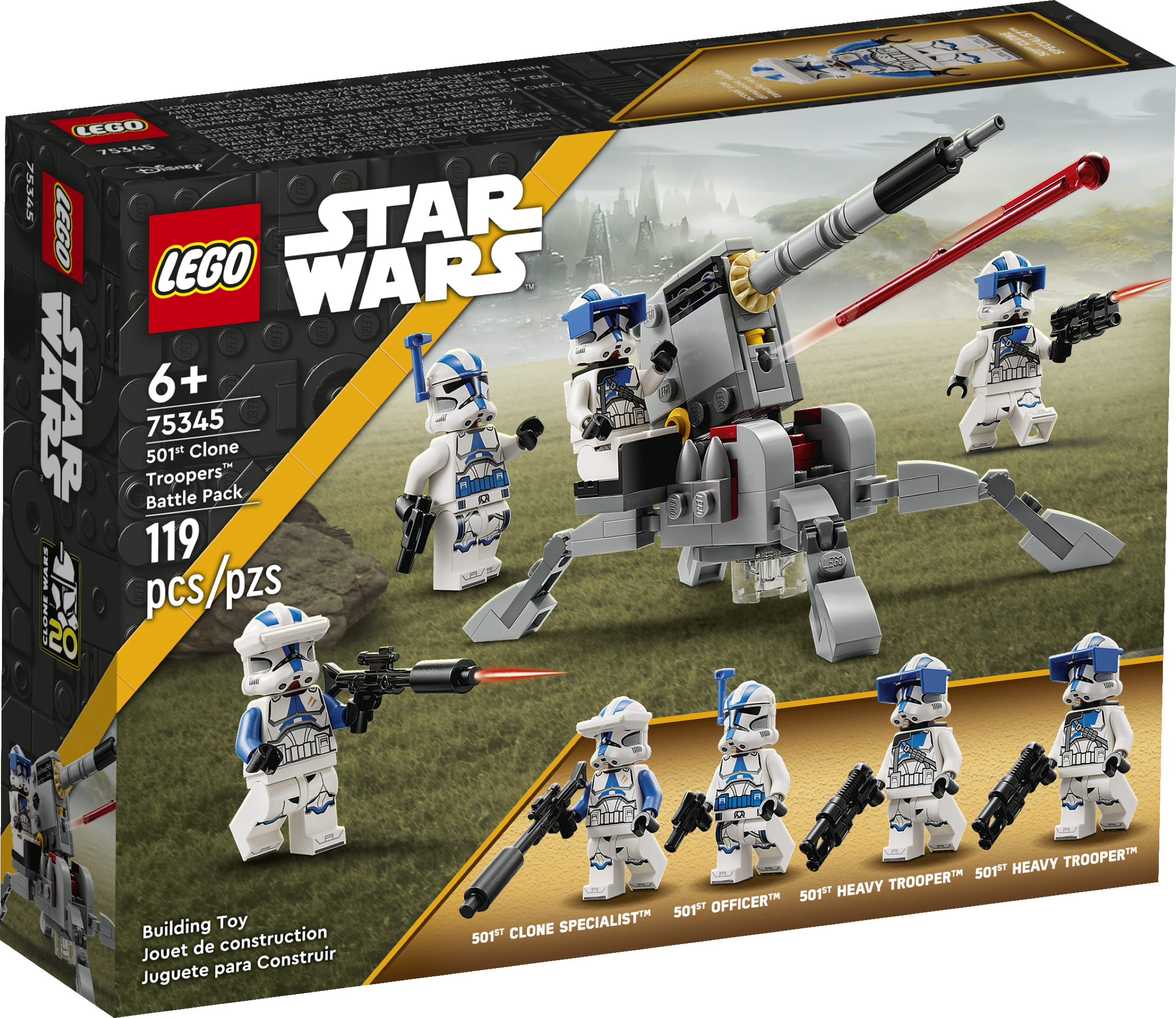 Pacote de Combate 501st Legion Clone Troopers™ 75345