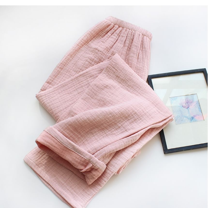 Dogini - Bijpassende pyjamaset voor koppels: effen shirt + broek