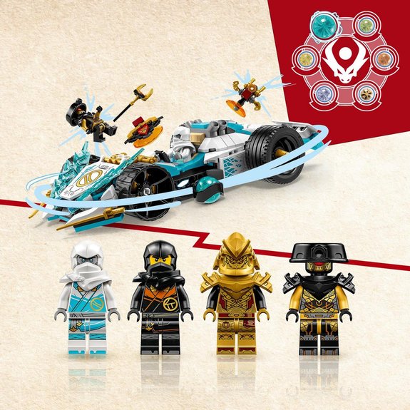 La voiture de course Spinjitzu : le pouvoir du dragon de Zane LEGO NINJAGO 71791