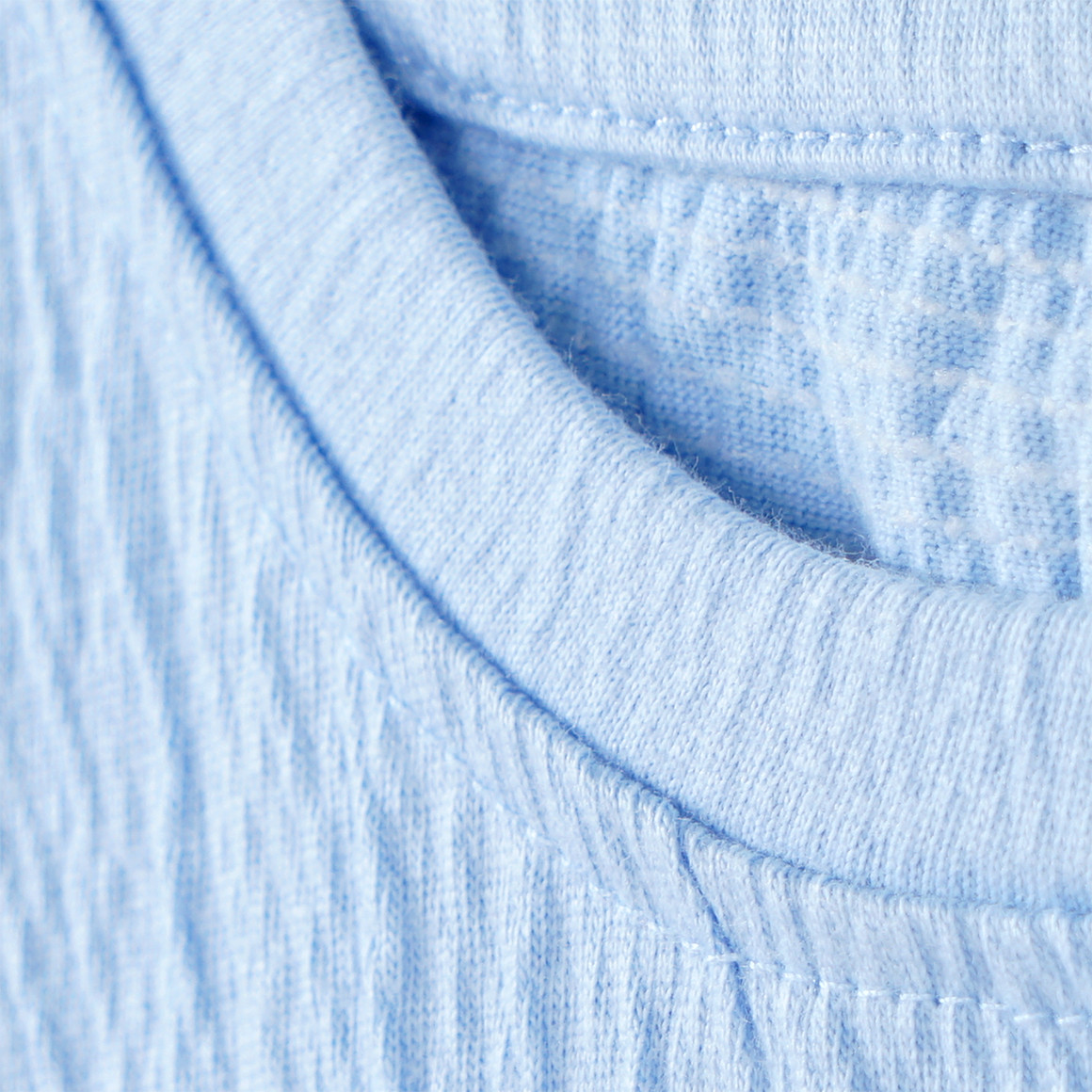 Yigga Mädchen T-Shirt mit Knoten-Detail hellblau