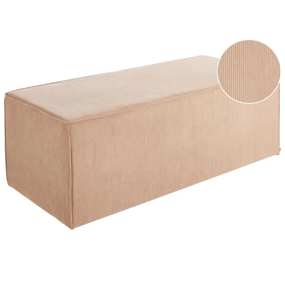 VINITA - Poef - Beige - Corduroy