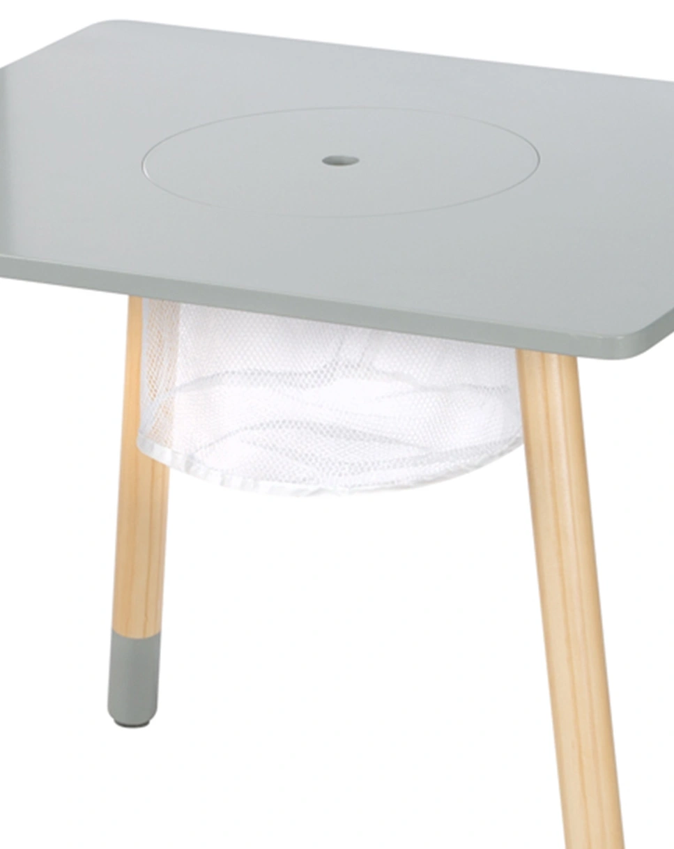 Kindersitzgruppe Holz (Farbe: grau)