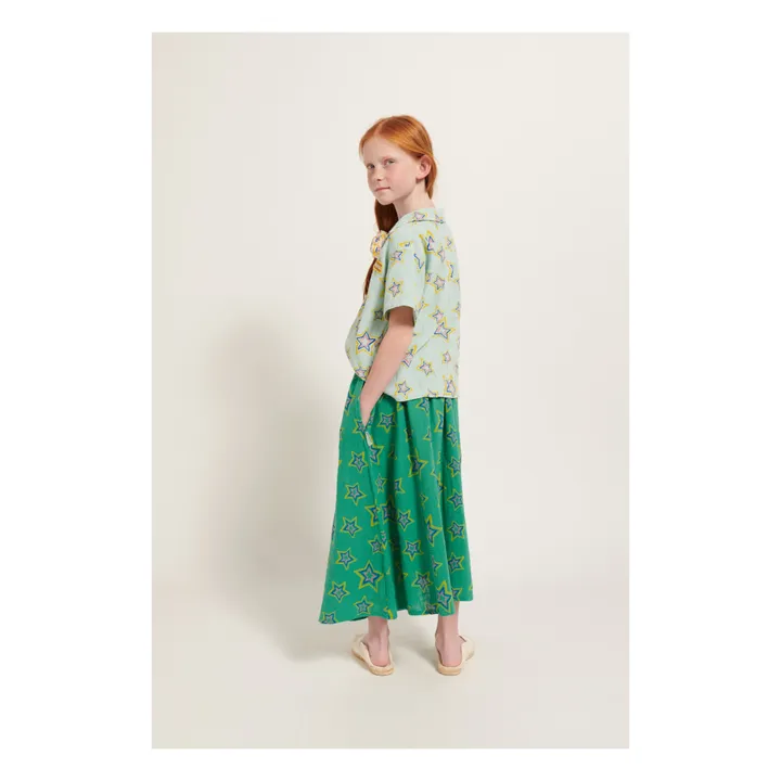 Weekend House Chemise Etoile Coton Bio | Vert d'eau