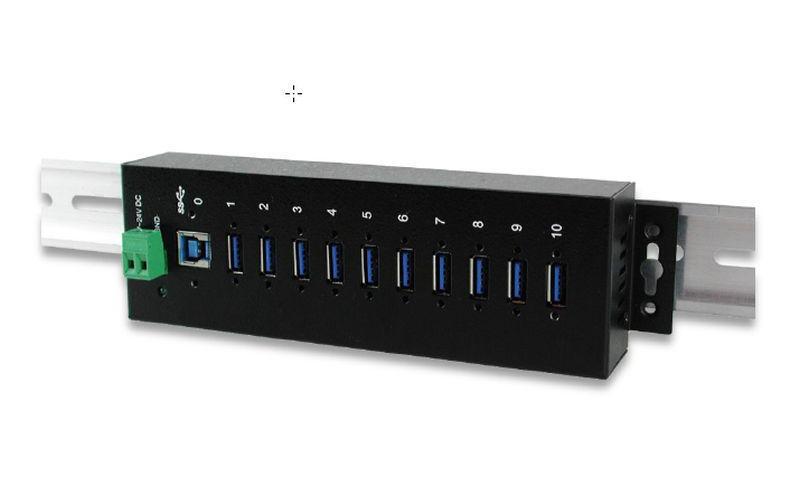 USB-Hub EX-1110HMVS<br>10-Port-USB-3.0-Hub für Industrieanwendungen